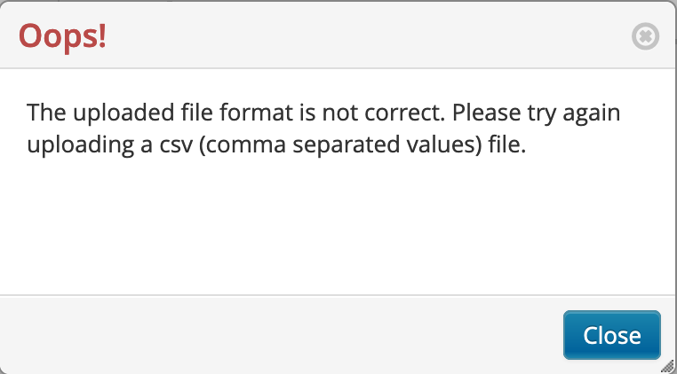 The Csv Format Is Not Correct Error Message When Uploading A Csv File Hot Sex Picture 9212