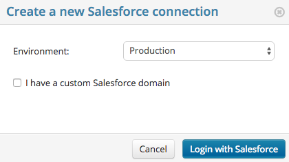 salesforce dataloader connections environment login choose